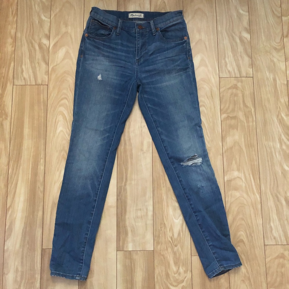 Madewell 9 in high riser skinny